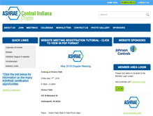 Tablet Screenshot of indyashrae.org